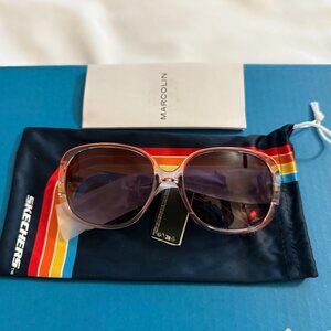Skechers Women's SEA6167 Square Sunglasses, Fuchsia, 58mm